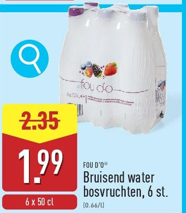 Bruisend water bosvruchten, 6 st.
