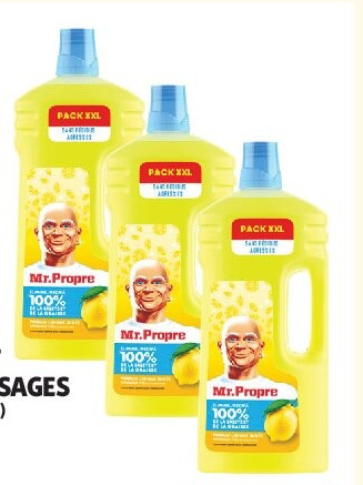 Nettoyant sol multiusages parfum citron, lot de 3