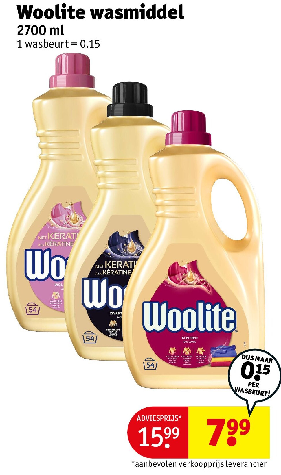 Woolite wasmiddel 2700 ml