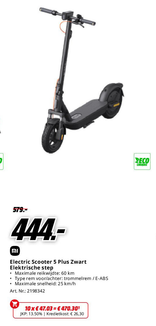 Mi Electric Scooter 5 Plus Zwart Elektrische step