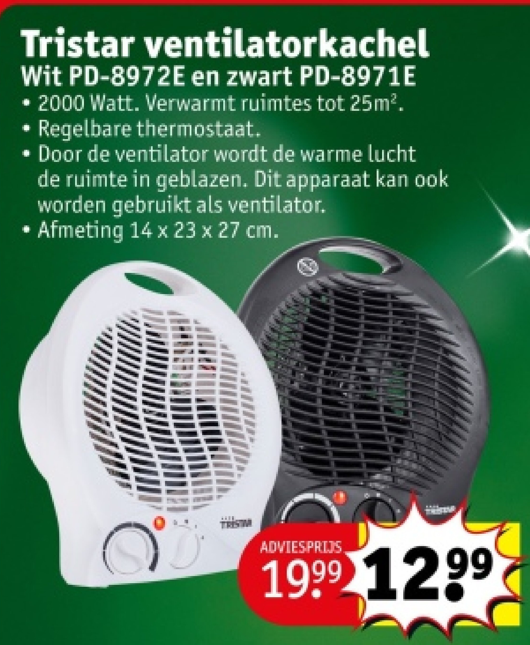 Tristar ventilatorkachel