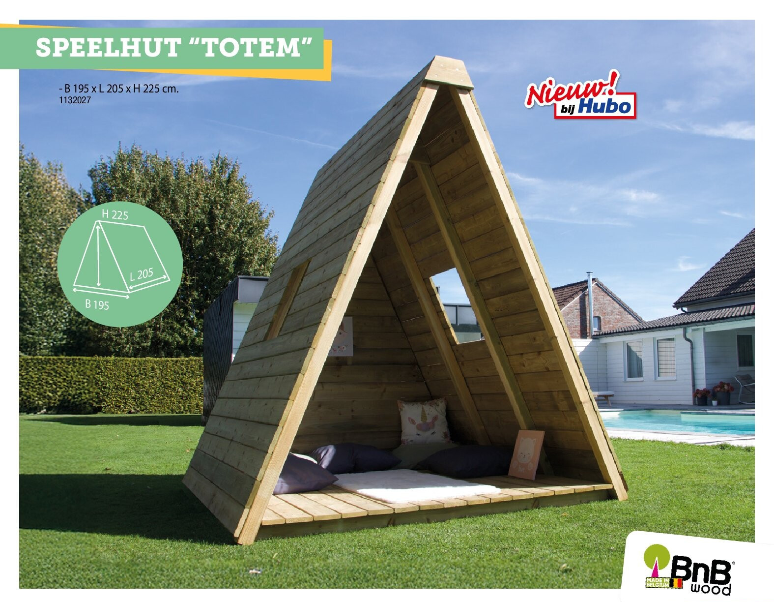 BnB Wood Totem speelhuisje