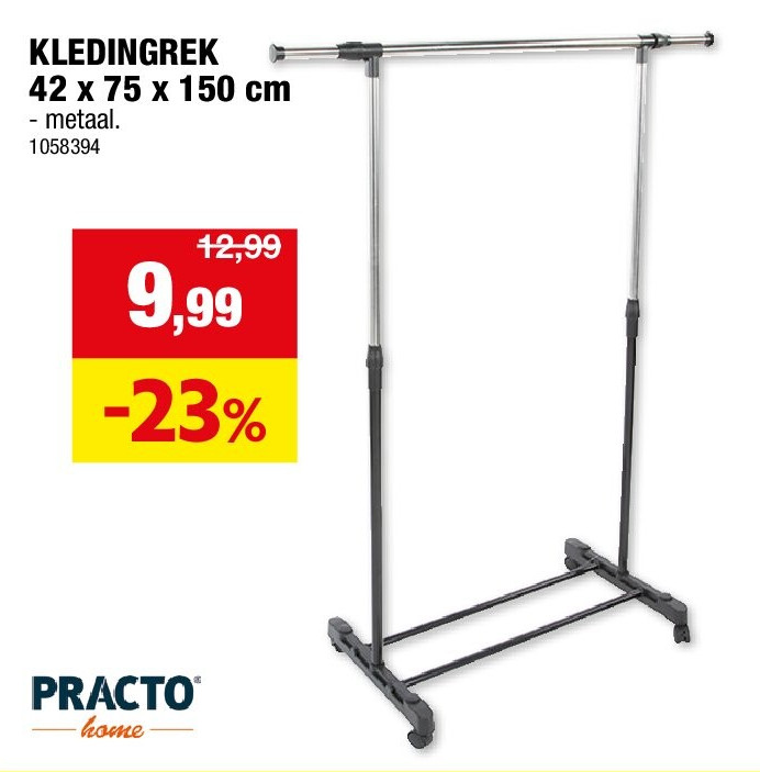 KLEDINGREK 42 x 75 x 150 cm