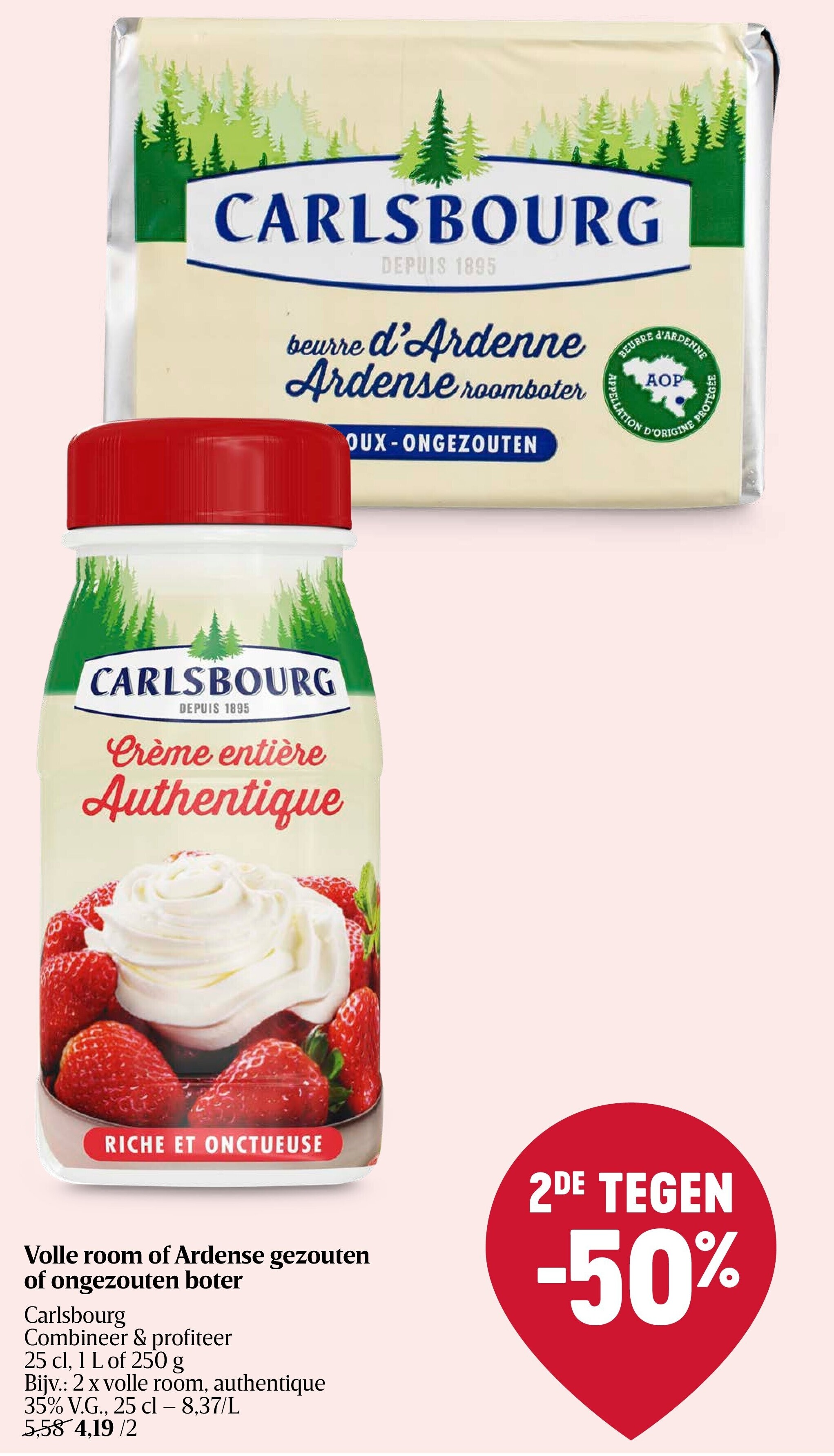 Volle room of Ardense gezouten of ongezouten boter