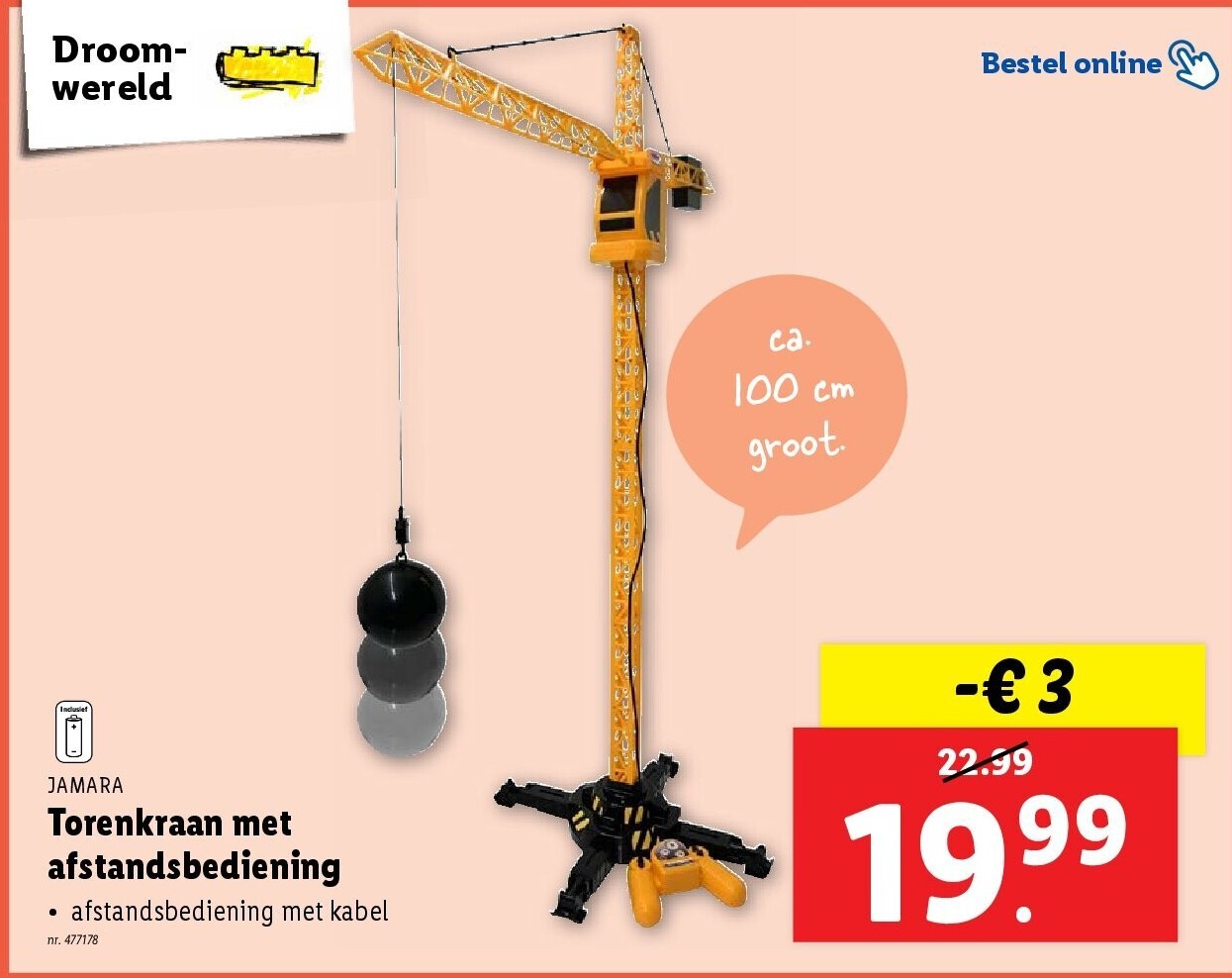 Torenkraan met afstandsbediening