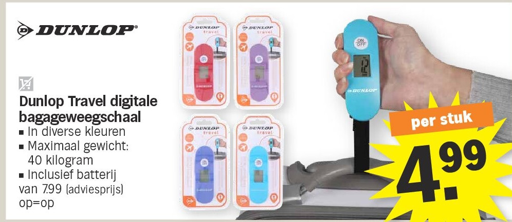Dunlop Travel digitale bagageweegschaal