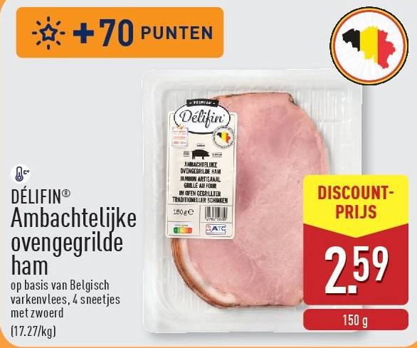 Ambachtelijke ovengegrilde ham