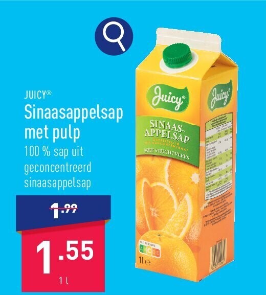 Sinaasappelsap met pulp