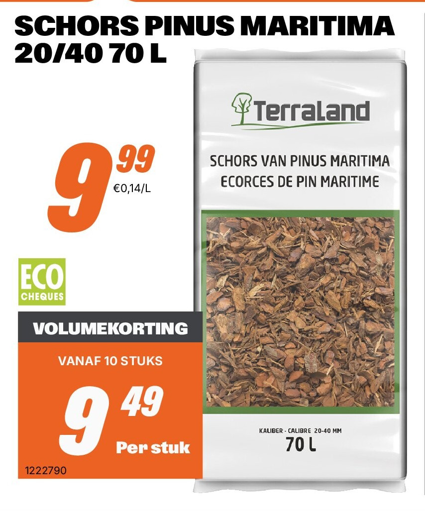 SCHORS PINUS MARITIMA 20/40 70 L