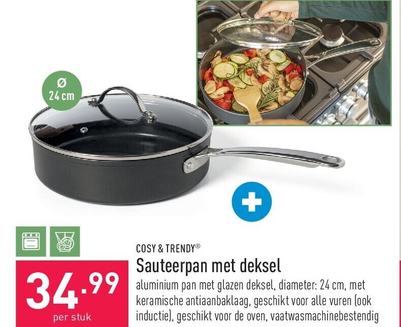 Sauteerpan met deksel