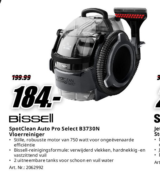 Bissell SpotClean Auto Pro Select B3730N Vloerreiniger