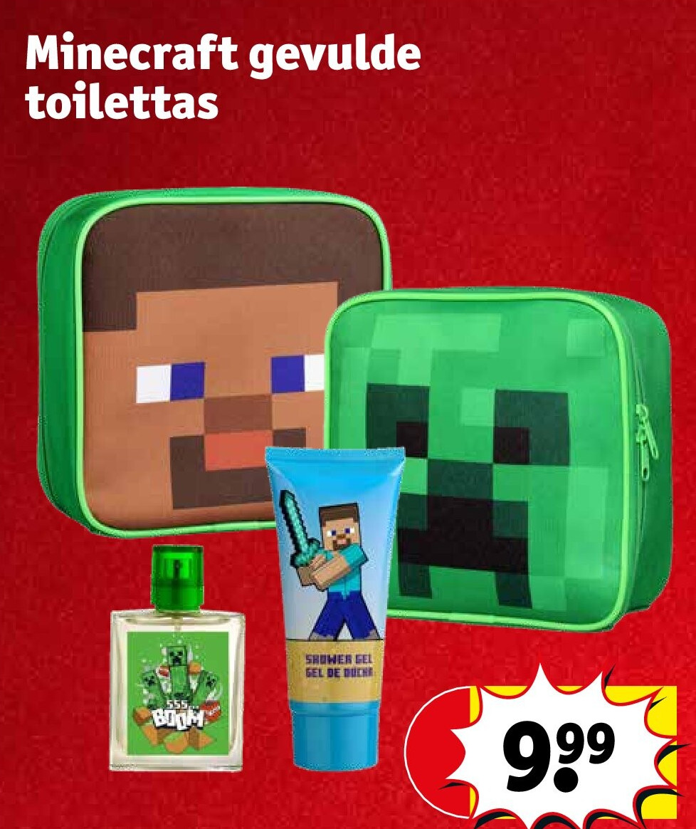 Minecraft gevulde toilettas