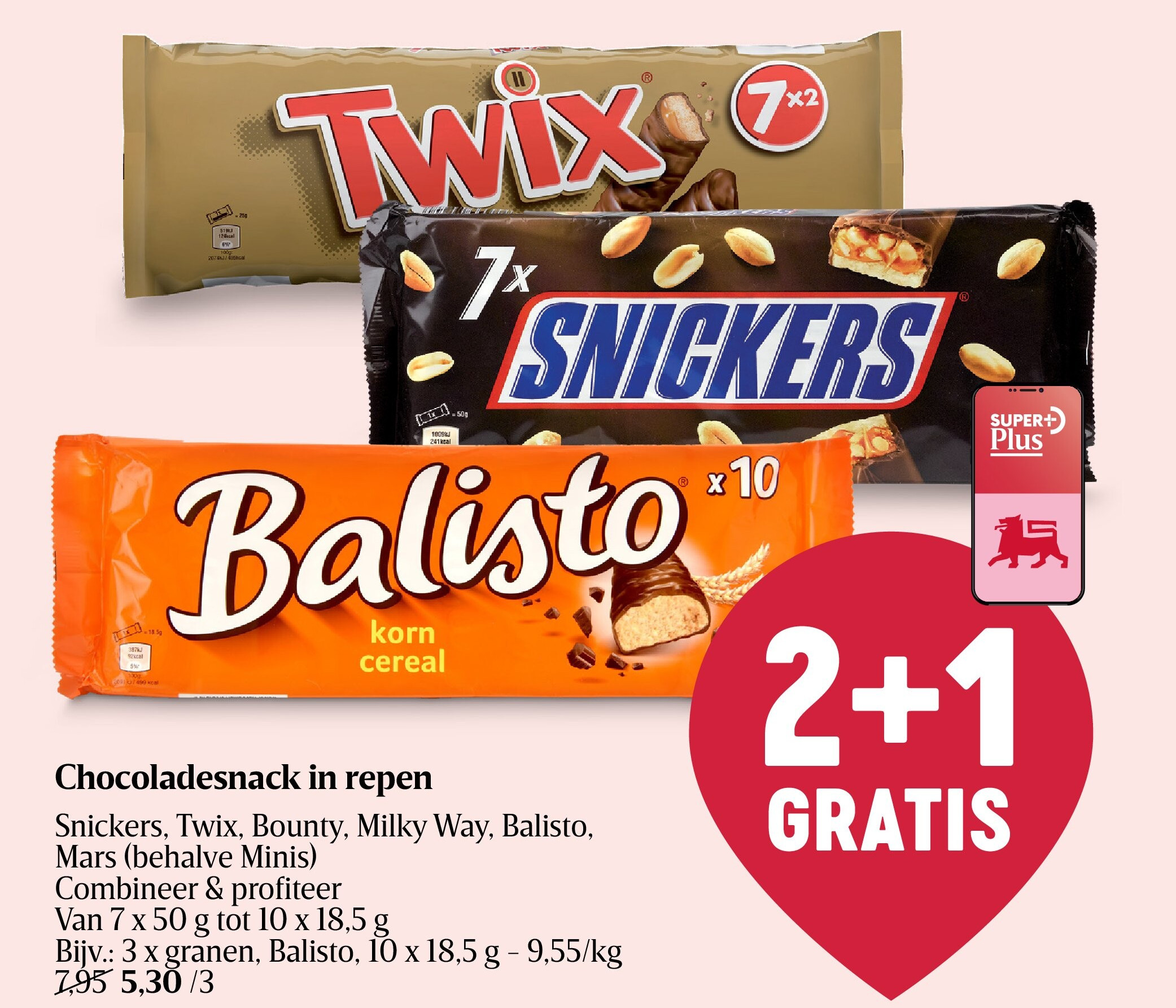 Chocoladesnack in repen