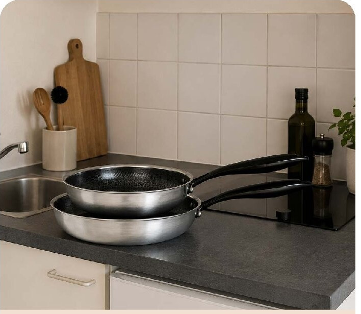 Bakpannenset Hexapro Black Line, 2-delig