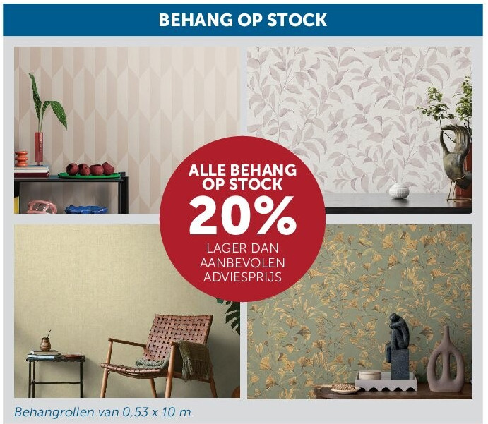 BEHANG OP STOCK