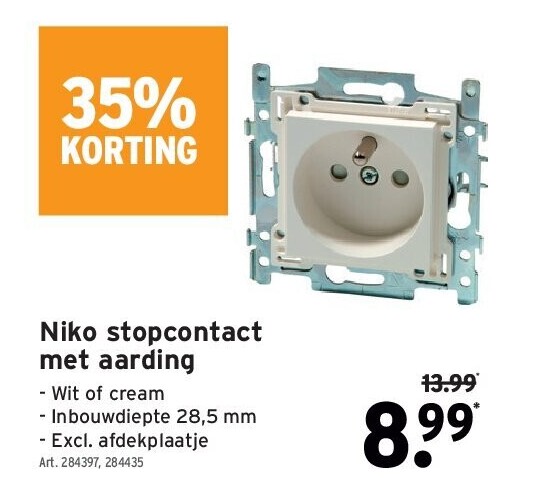 Niko stopcontact met aarding