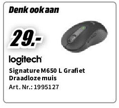Logitech Signature M650 L Grafiet Draadloze muis