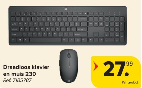 Draadloos klavier en muis 230