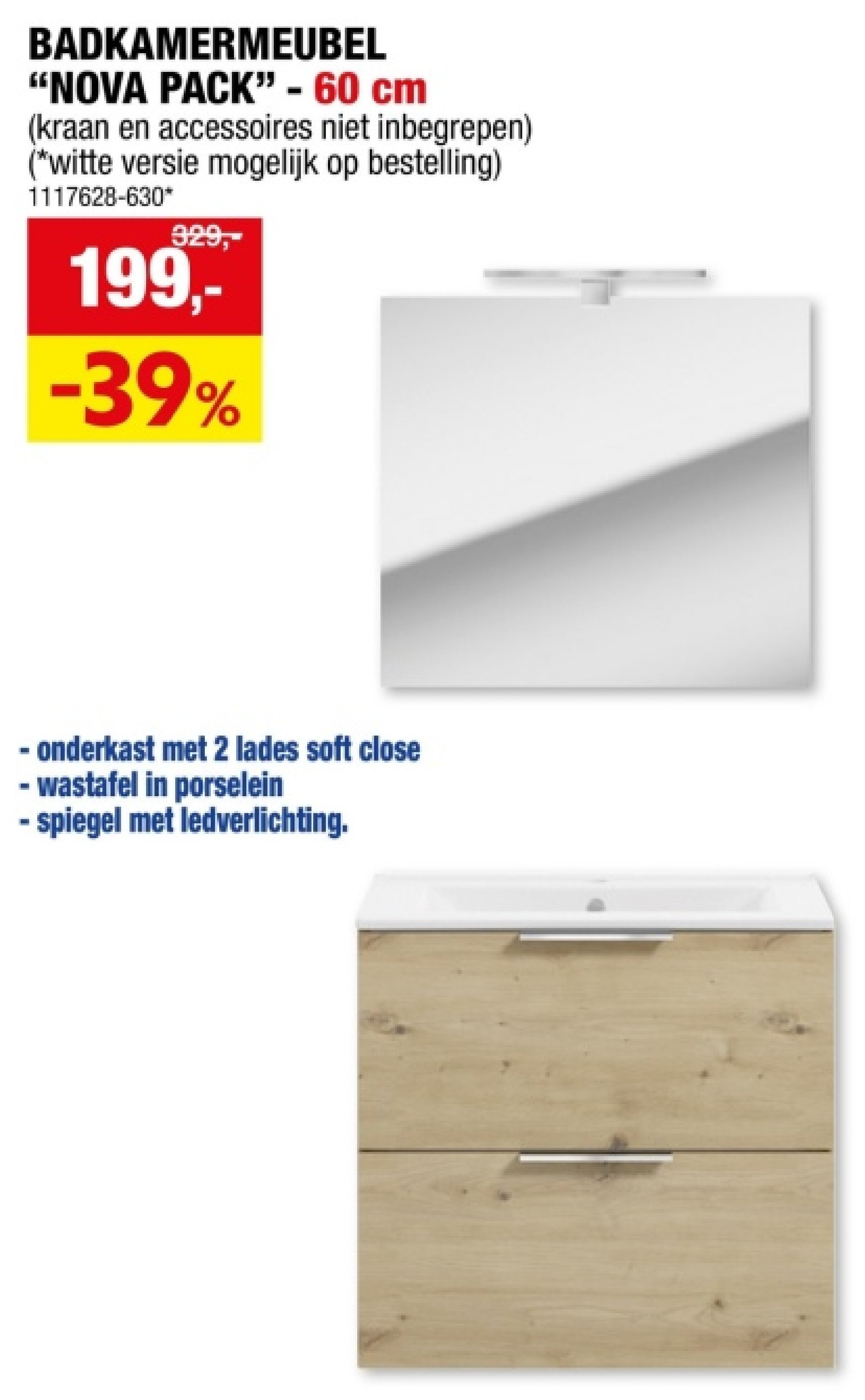 BADKAMERMEUBEL "NOVA PAСК" - 60 cm