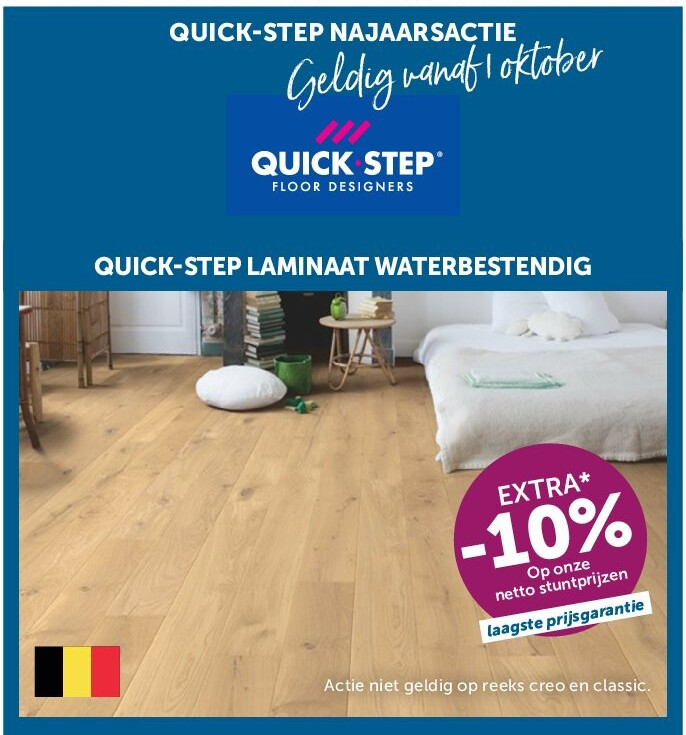 QUICK-STEP LAMINAAT WATERBESTENDIG