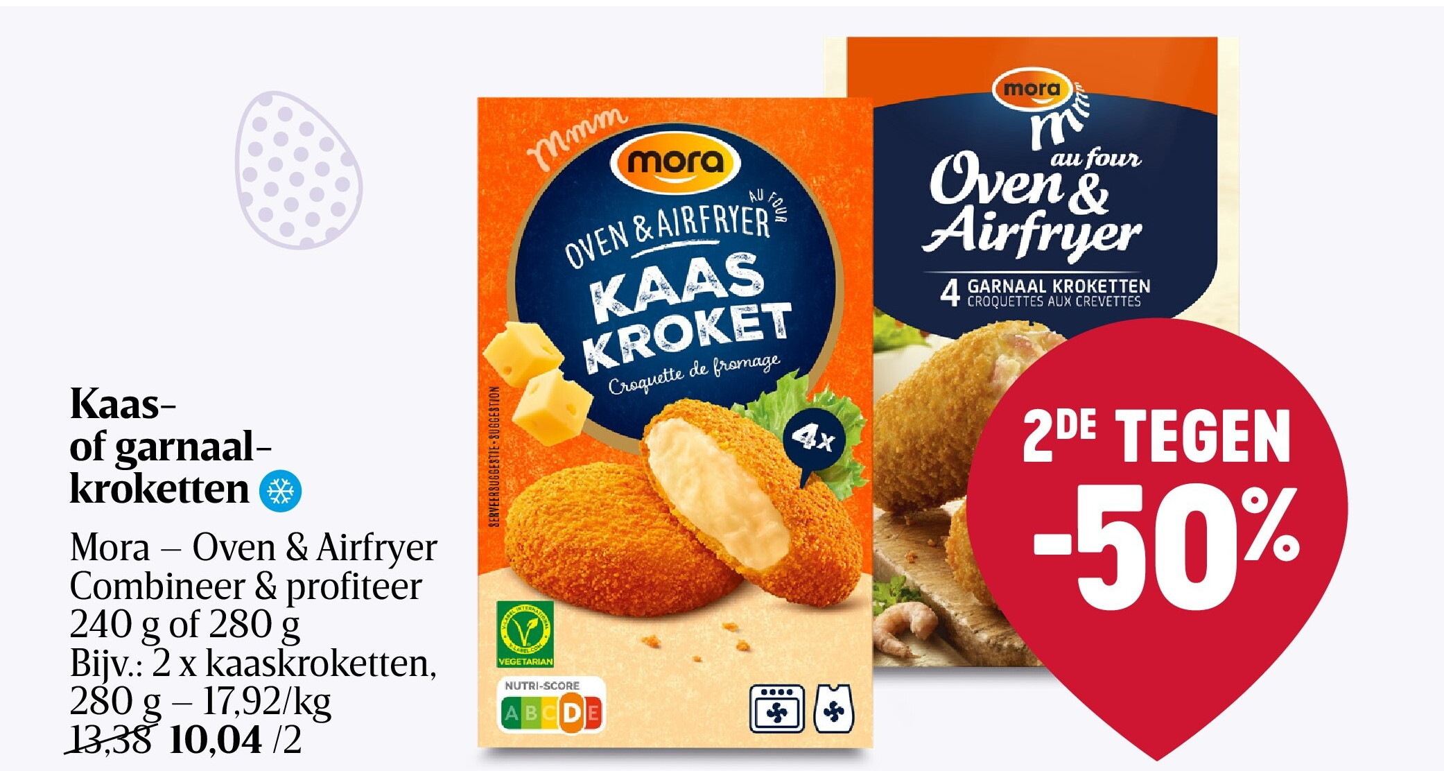 Kaasof garnaalkroketten