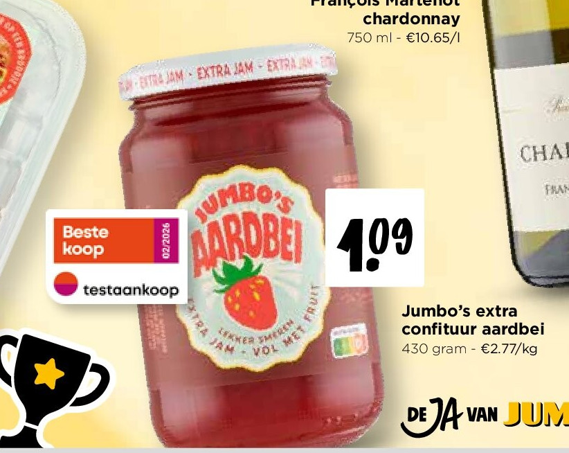 Jumbo’s extra confituur aardbei