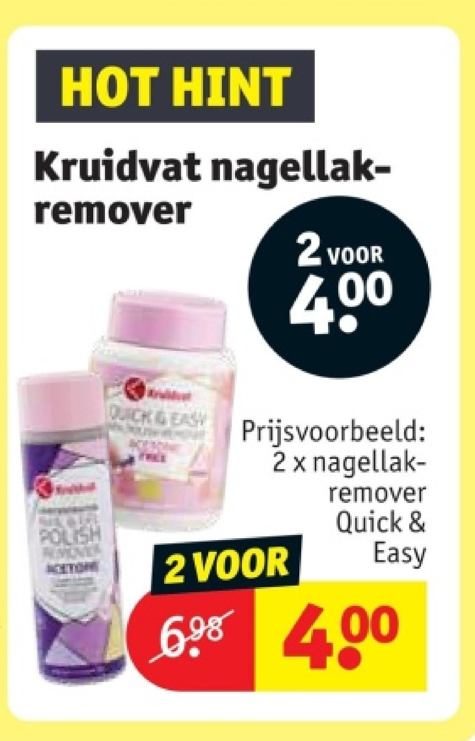 Kruidvat nagellakremover