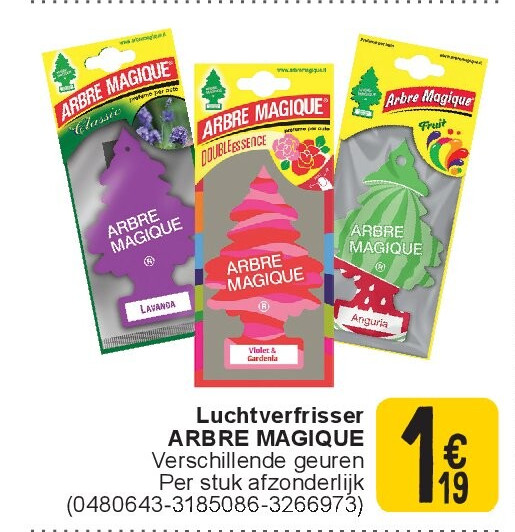 Luchtverfrisser ARBRE MAGIQUE