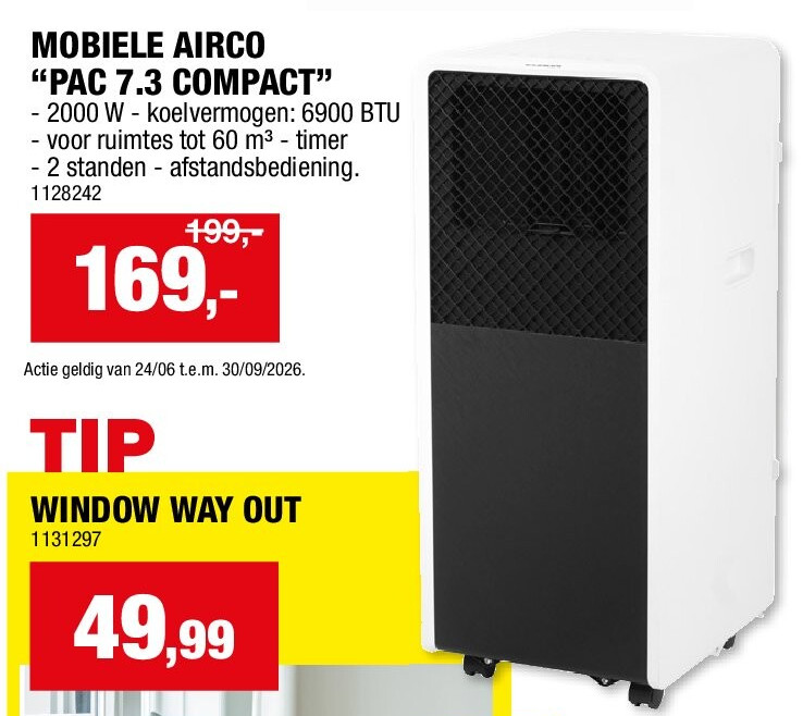 MOBIELE AIRCO “PAC 7.3 COMPACT”