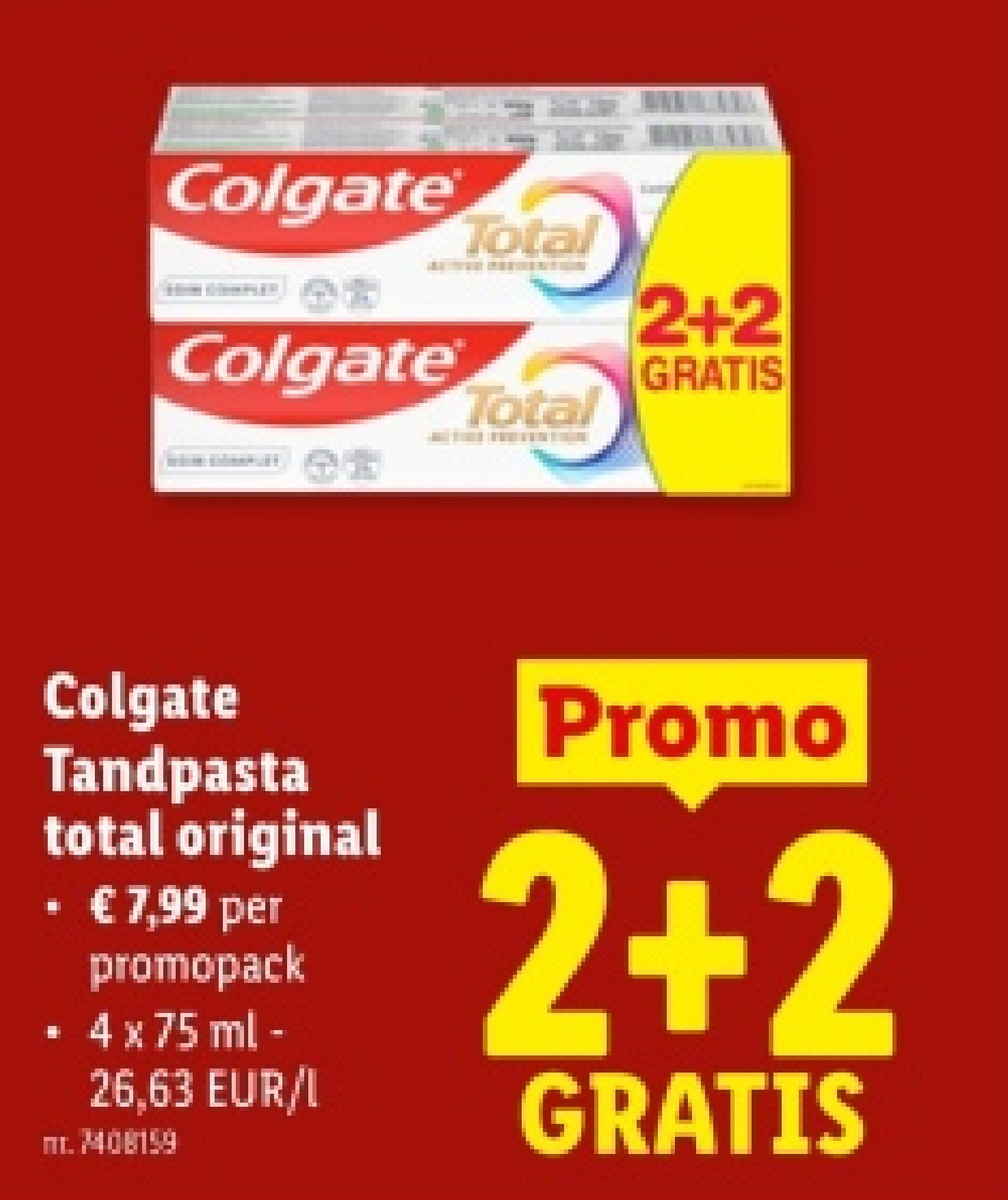 Tandpasta total original