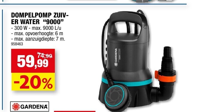 DOMPELPOMP ZUIV- ER WATER “9000”