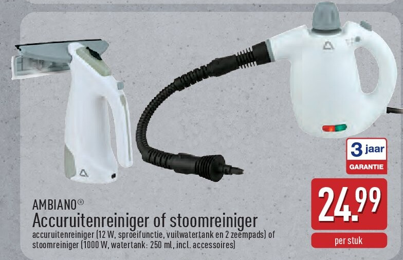 Accuruitenreiniger of stoomreiniger