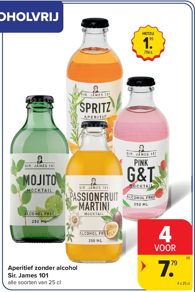 Aperitief zonder alcohol Sir. James 101