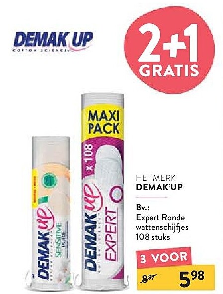 Expert Ronde wattenschijfjes 108 stuk