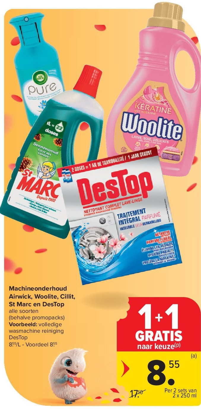 Machineonderhoud Airwick, Woolite, Cillit, St Marc en DesTop