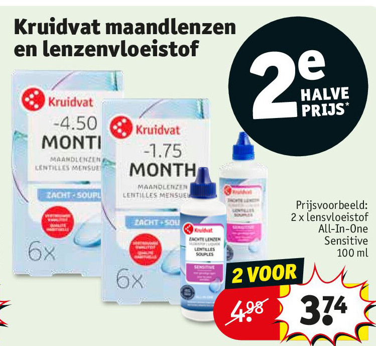 Kruidvat maandlenzen en lenzenvloeistof