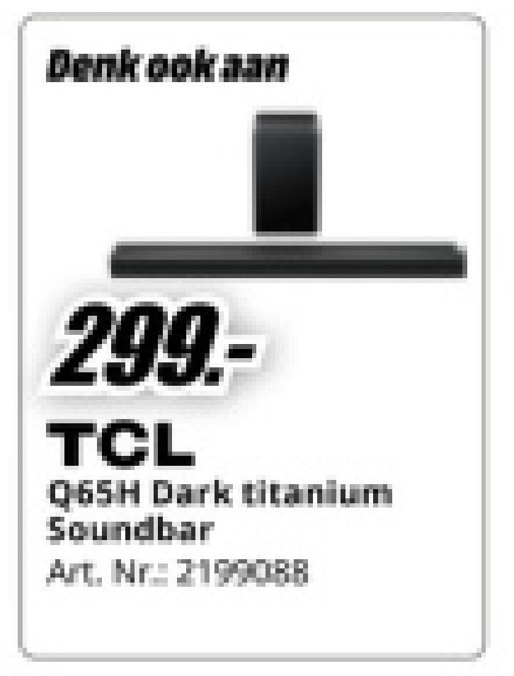 TCL Q65H Dark titanium Soundbar