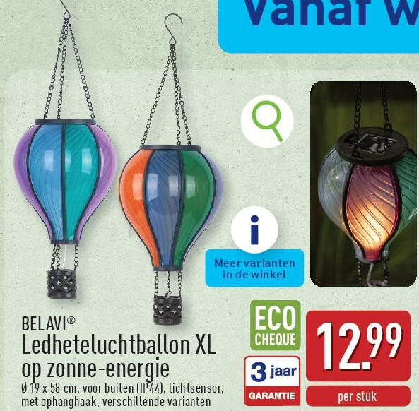Ledheteluchtballon XL opzonne-energie