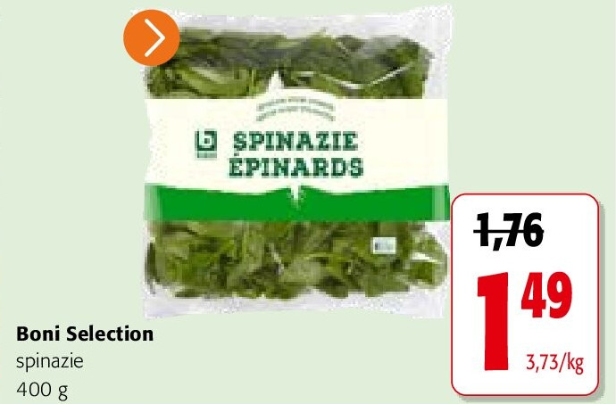 Boni Selection spinazie 400 g