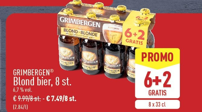 Blond bier, 8st.