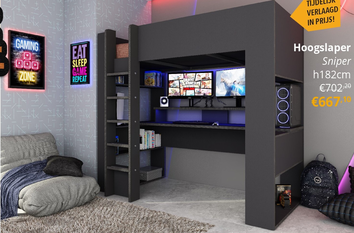 Hoogslaper Sniper h182cm