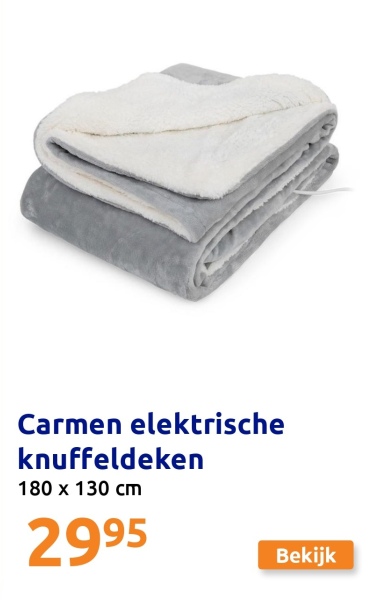Carmen elektrische knuffeldeken
