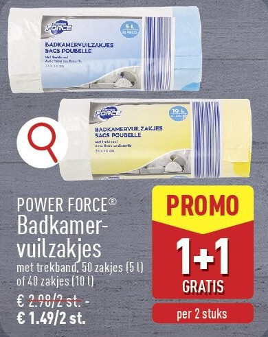 Badkamer vuilzakjes