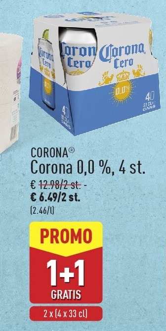 Corona 0,0 %, 4st.