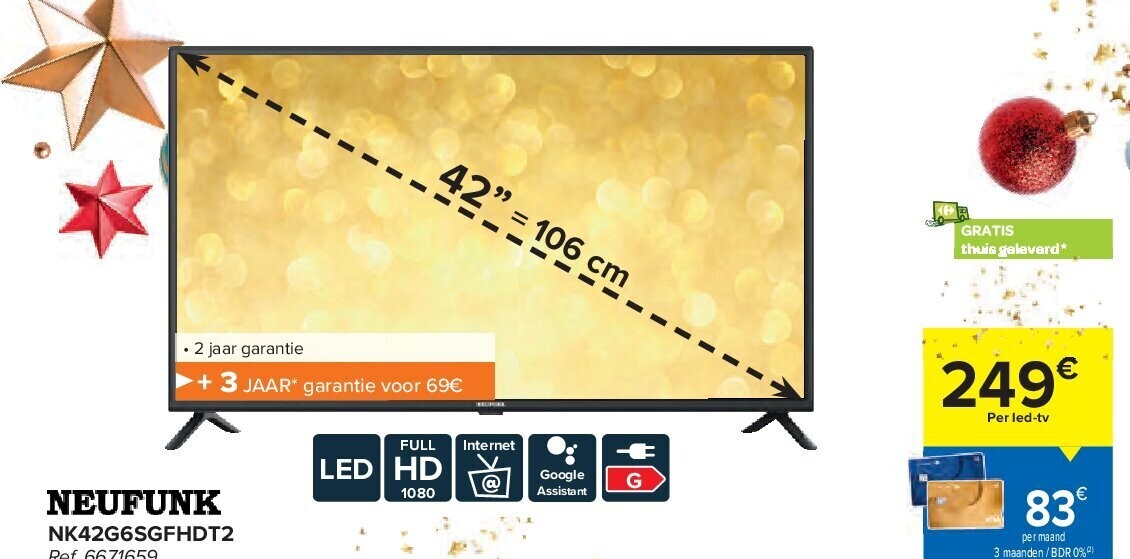 NEUFUNK NK42G6SGFHDT2 42” LED TV