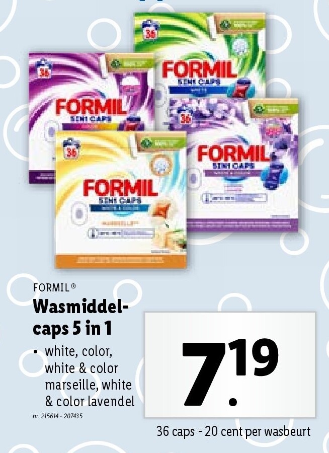 Wasmiddelcaps 5 in 1