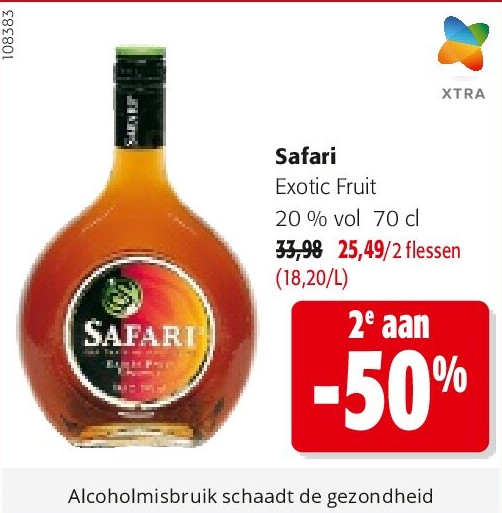 Safari Exotic Fruit 20 % vol 70 cl
