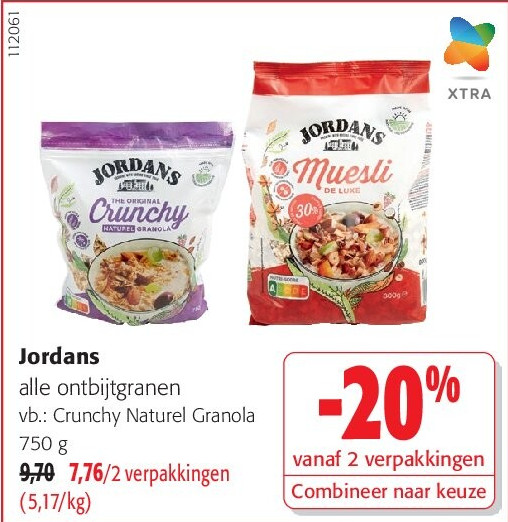 Jordans Crunchy Naturel Granola 750 g