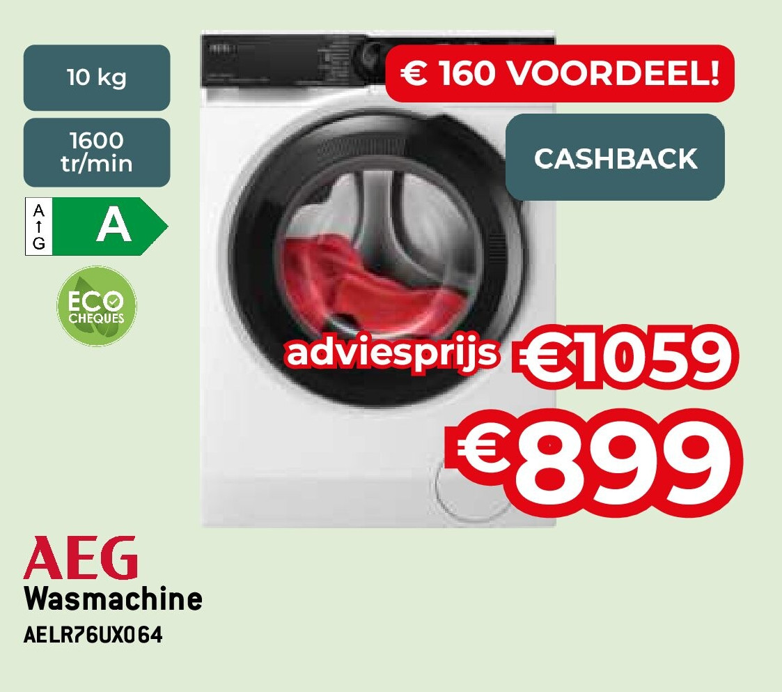 Wasmachine AELR76UX064