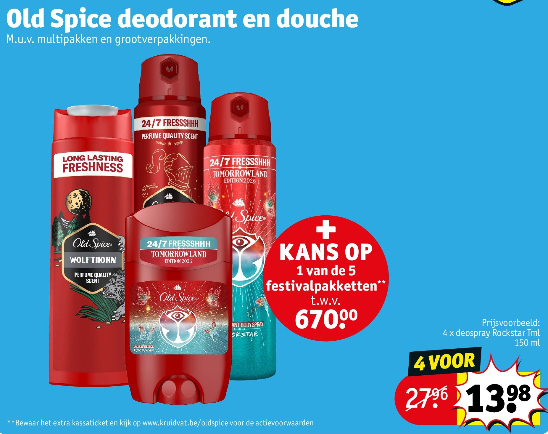 Old Spice deodorant en douche 4 VOOR